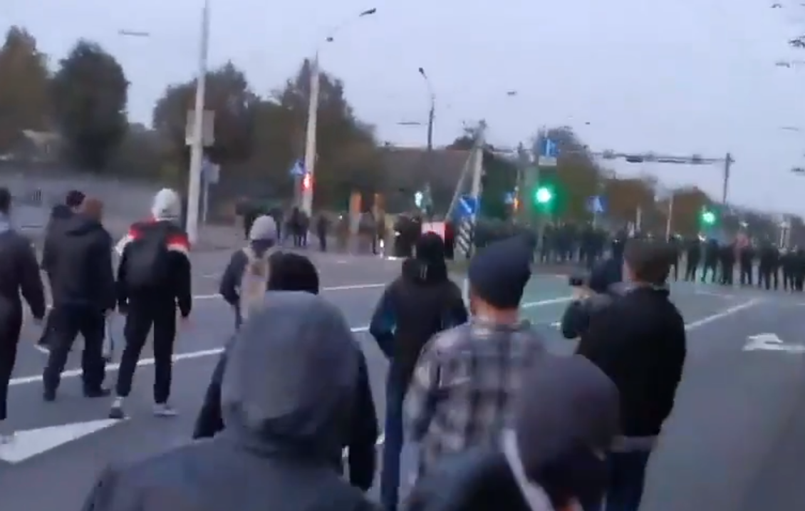 Belarusian Police Crack Down on Minsk Protesters