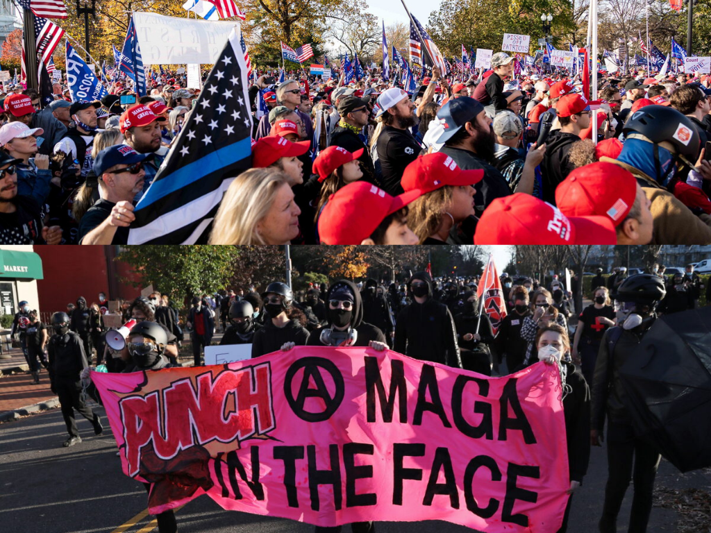 Chaos Ensues at Million MAGA March In Washington D.C.