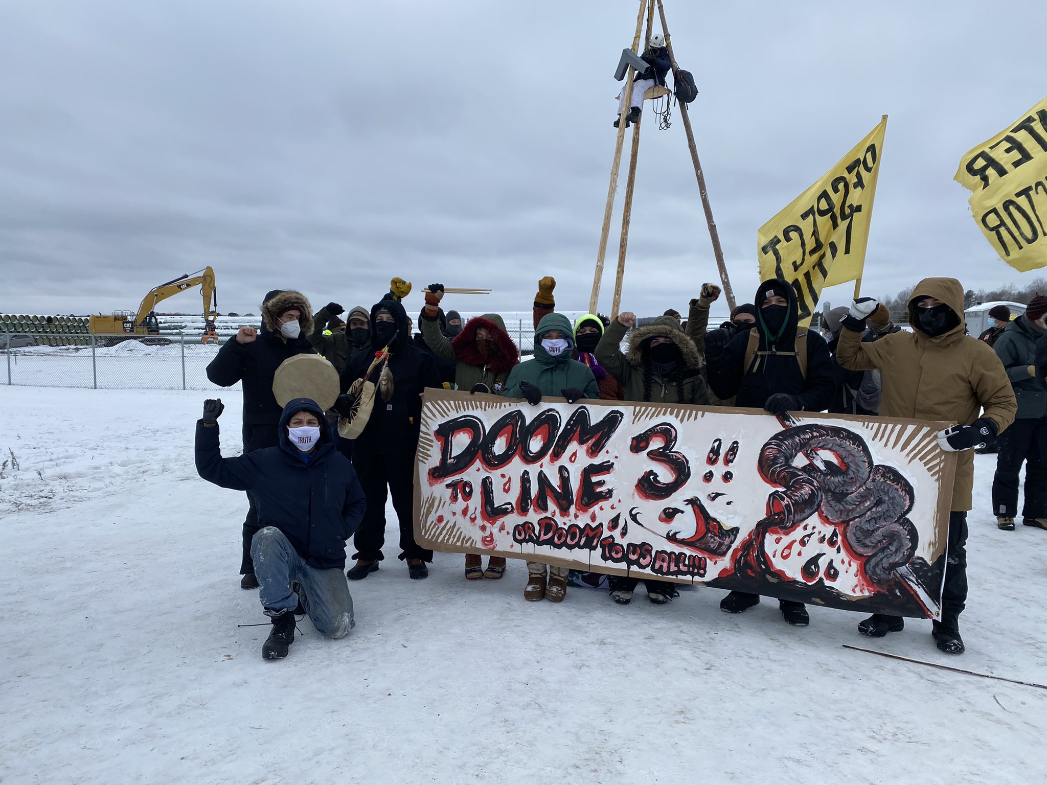 Protesters Return to Blockade Line 3 Pipeline in Minnesota After Worker DIes