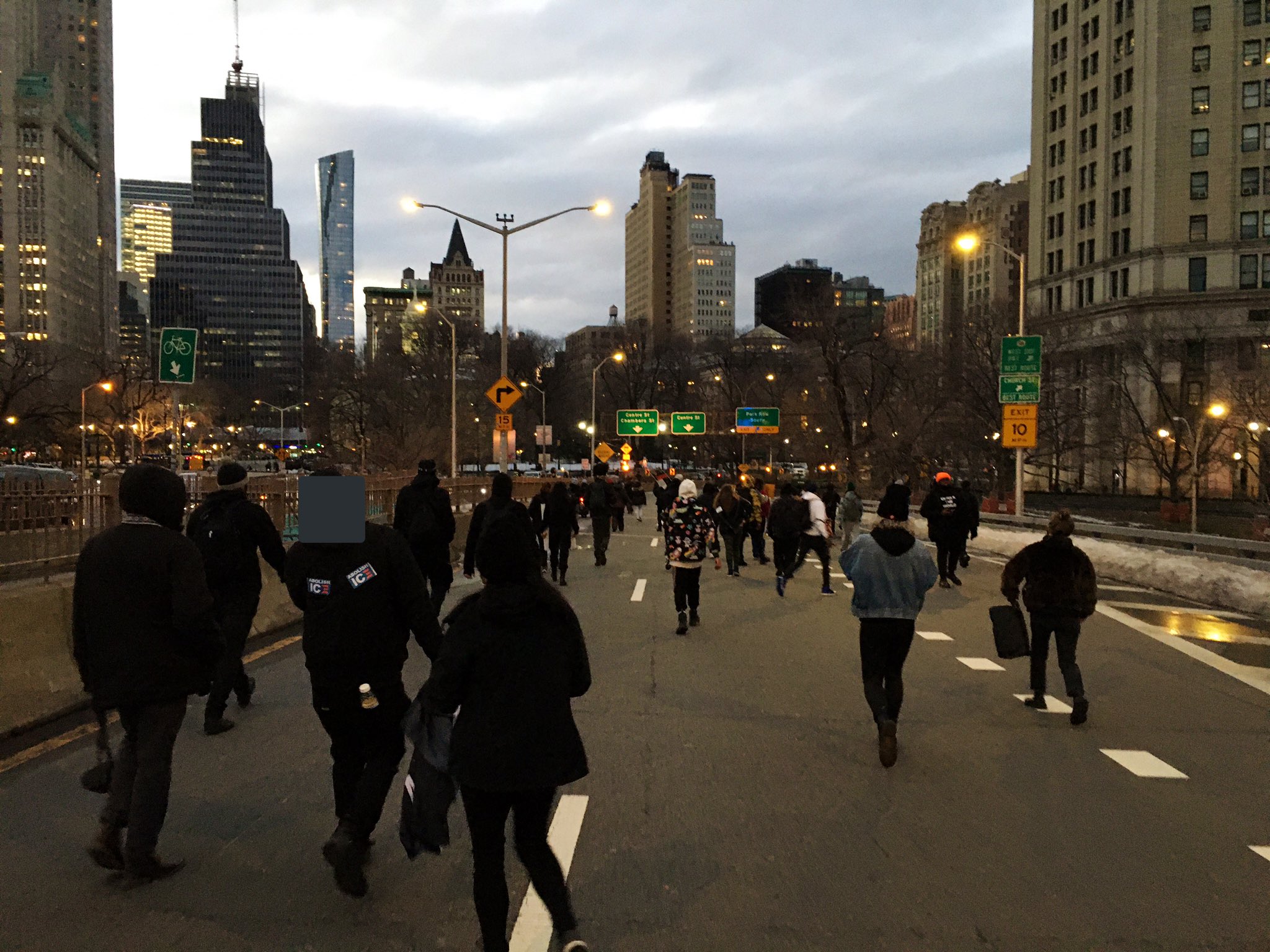 Protesters in New York Shut Down Brooklyn Bridge Against NYPD Violence